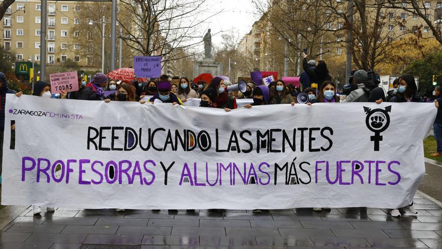 Búscate en la manifestación estudiantil del 8M en Zaragoza