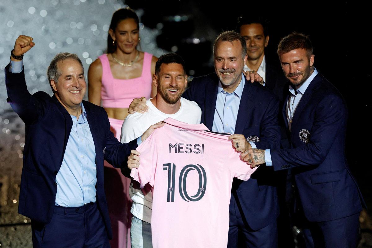 Leo Messi es presentado como jugardor en el Inter de Miami.