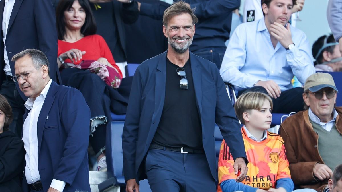Jürgen Klopp en el encuentro entre el Paris FC y AC Ajaccio de Ligue 2 de la temporada 24/25