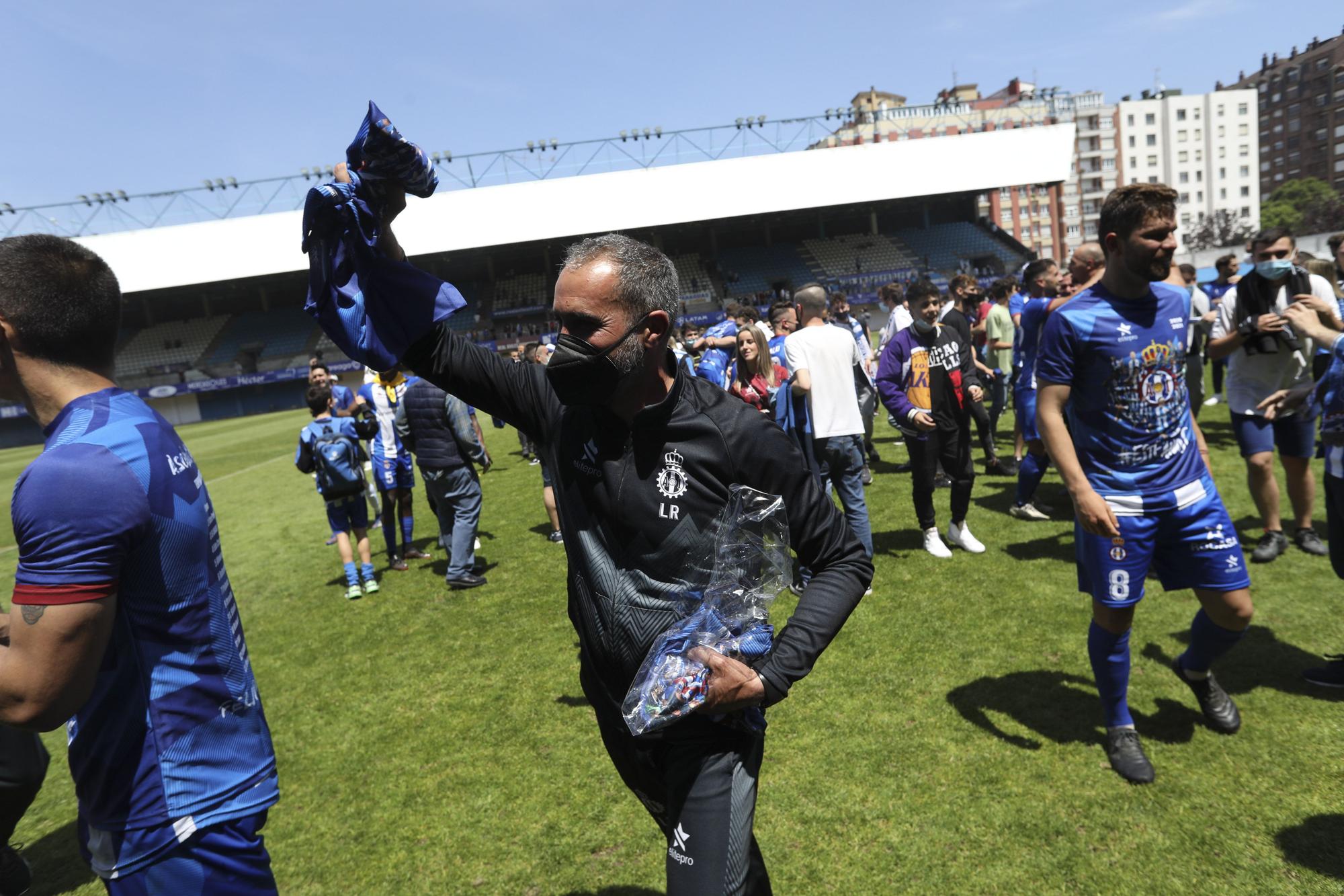 La celebración del Real Avilés, en imágenes