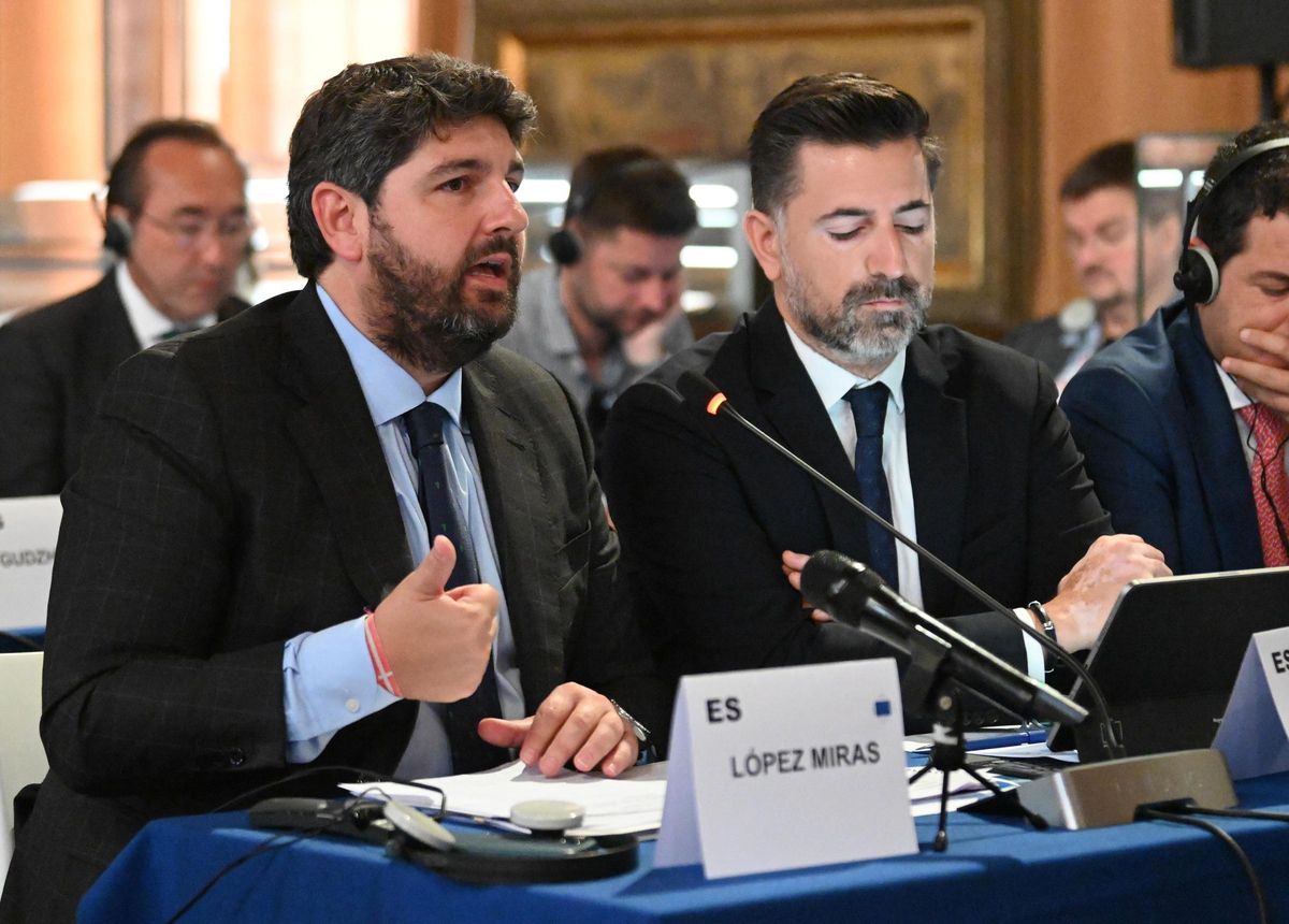 El presidente de la Comunidad, Fernando López Miras, participó hoy en la reunión de la Comisión de Recursos Naturales del Comité Europeo de las Regiones, celebrada en Venecia.