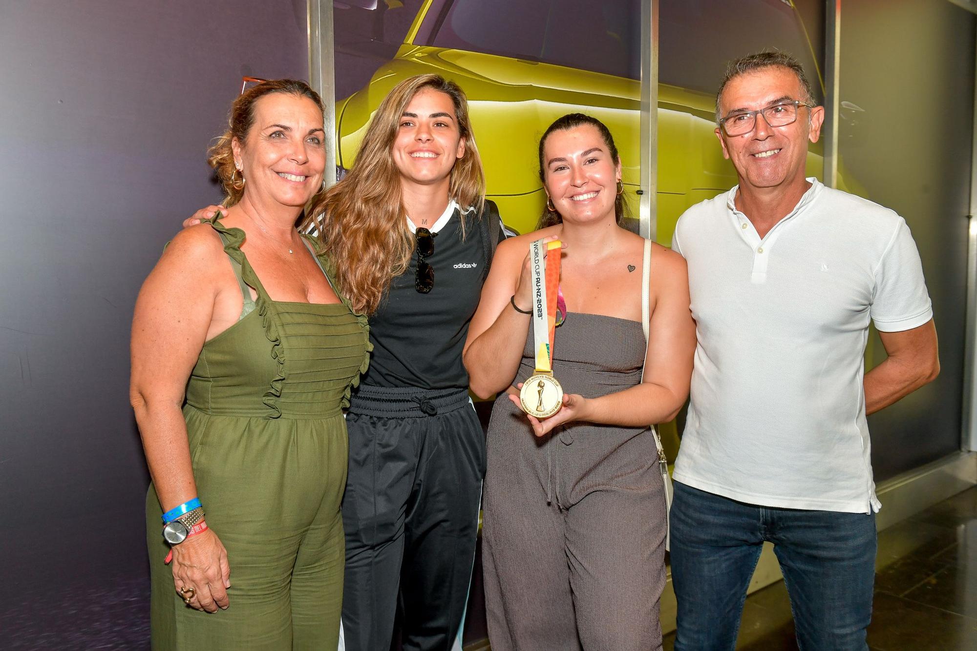 Llegada de Misa Rodríguez, campeona del mundo, al Aeropuerto de Gran Canaria