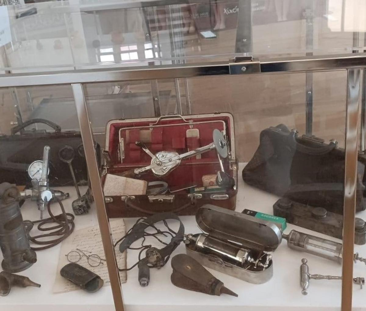Piezas de la exposición.