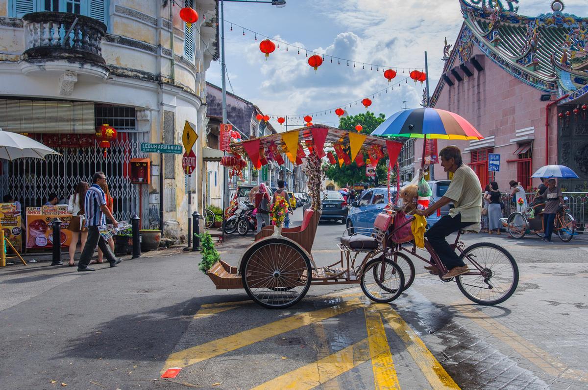 Una de las calles de George Town