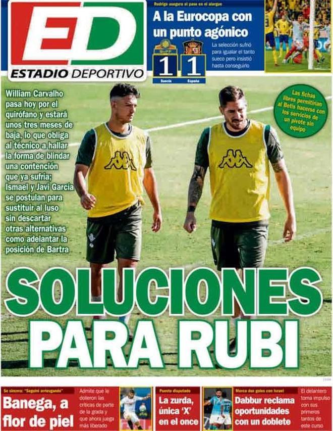 Las portadas del día en la prensa deportiva