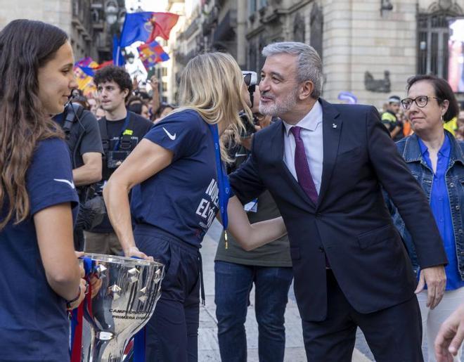 La celebración de la Champions femenina del FC Barcelona, en imágenes.