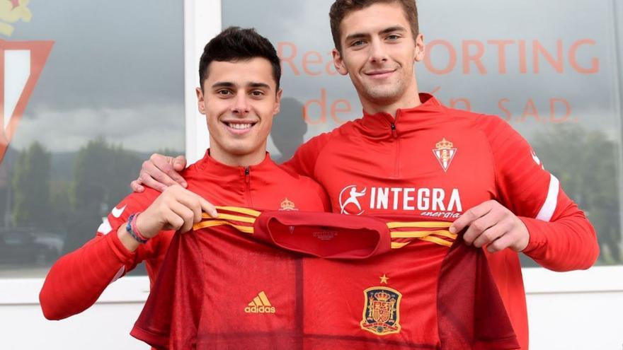 Gaspar Campos y Gragera, ayer, en Mareo, con la camiseta de la selección española. | RSG