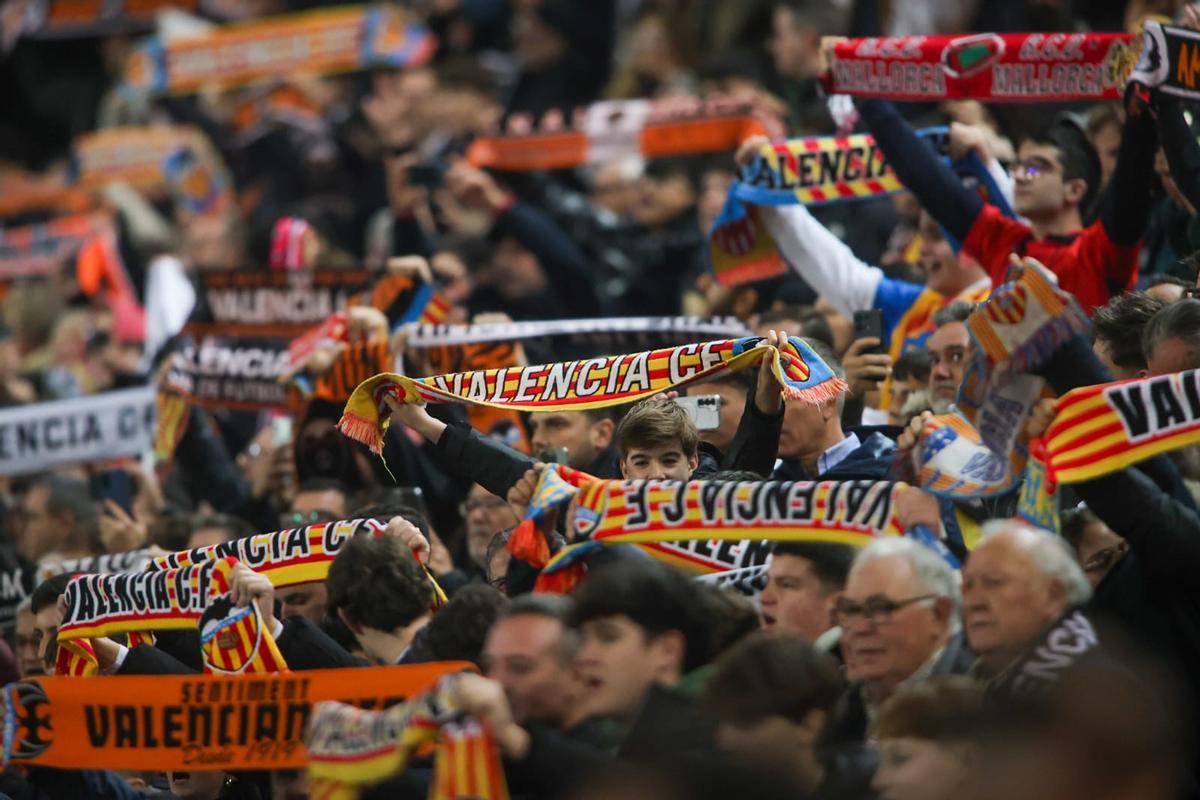 El Valencia CF - Mallorca, en imágenes