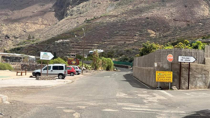 El Ayuntamiento de La Aldea de San Nicolás anuncia cortes en la GC-210  y en la GC-200 por obras de asfaltado