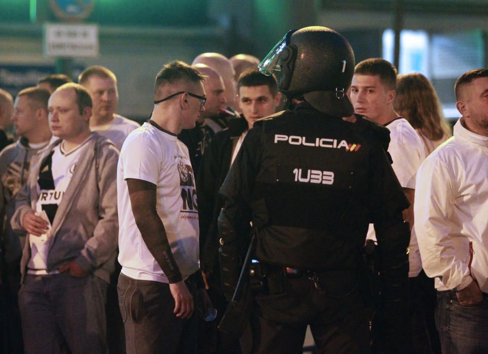 Los ultras del Legia causan disturbios en Madrid