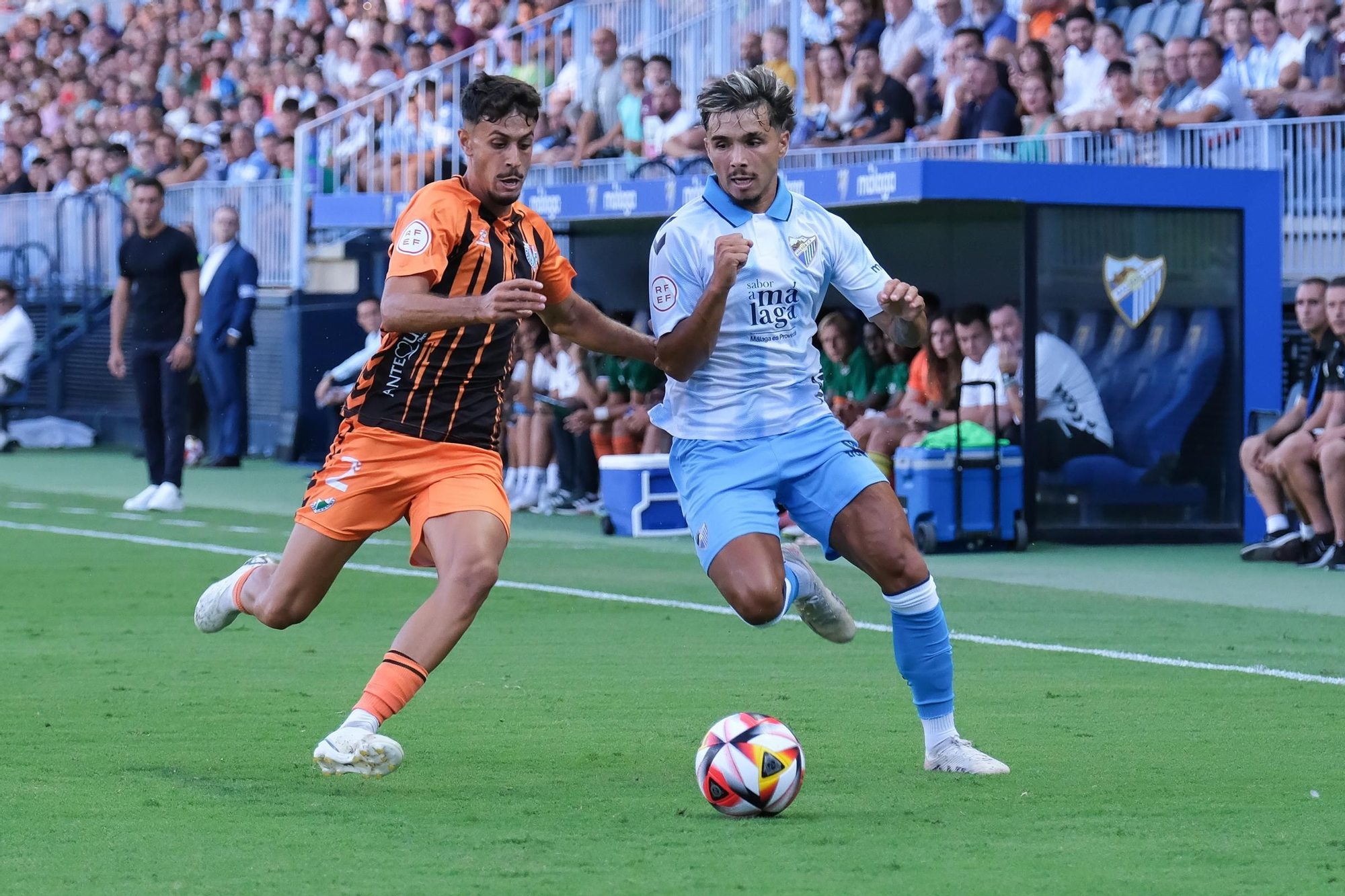 Málaga CF - Antequera CF: el Trofeo Costa del Sol, en imágenes