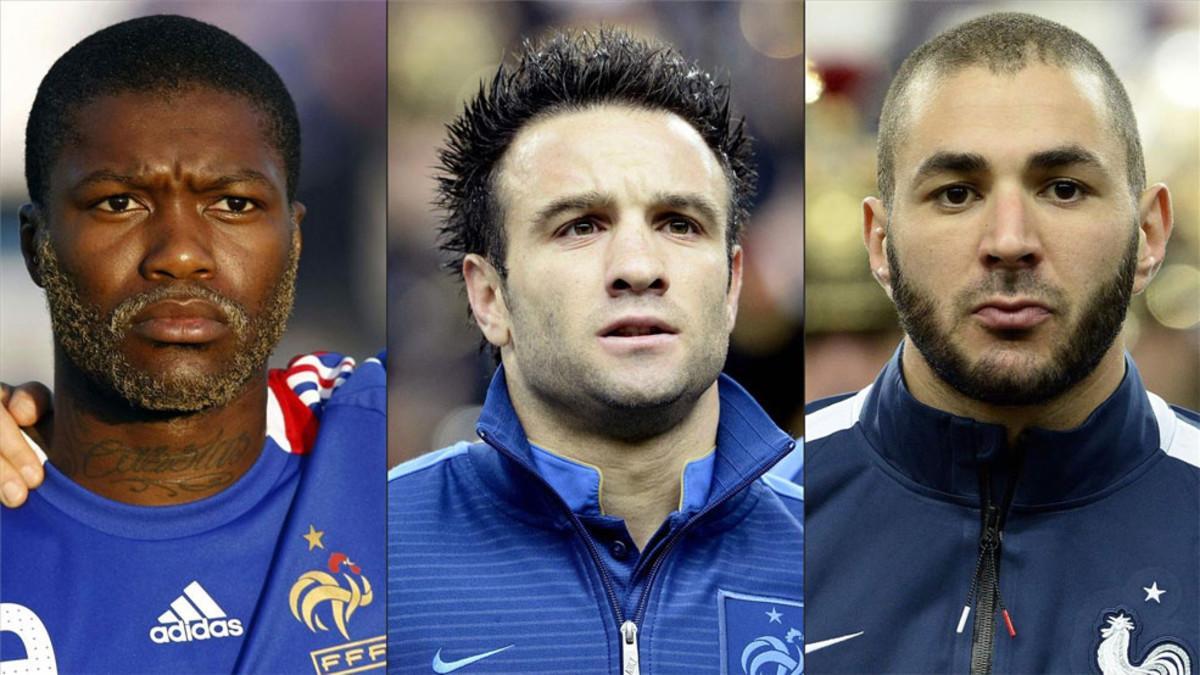 Cissé, Valbuena y Benzema, protagonistas del sextape
