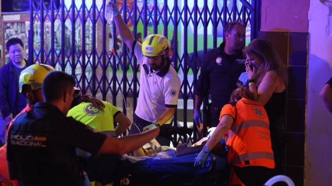 Derrumbe de un edificio en Playa de Palma