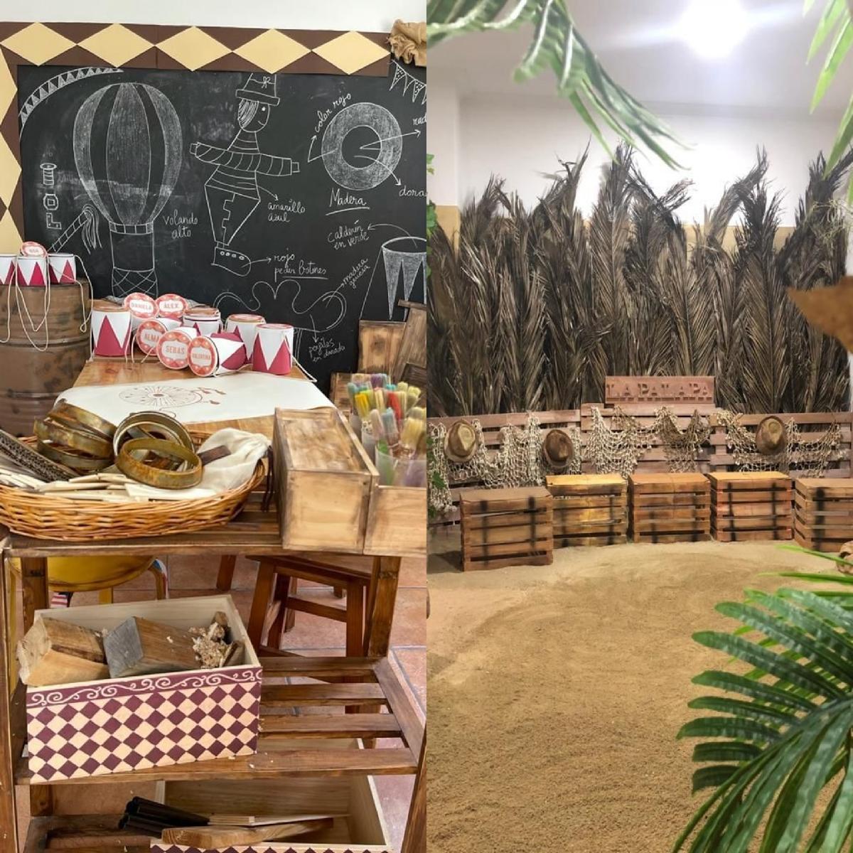 Zona de circo y espacio tipo isla.
