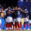 Imagen de la celebración del gol de Mbappé para Francia