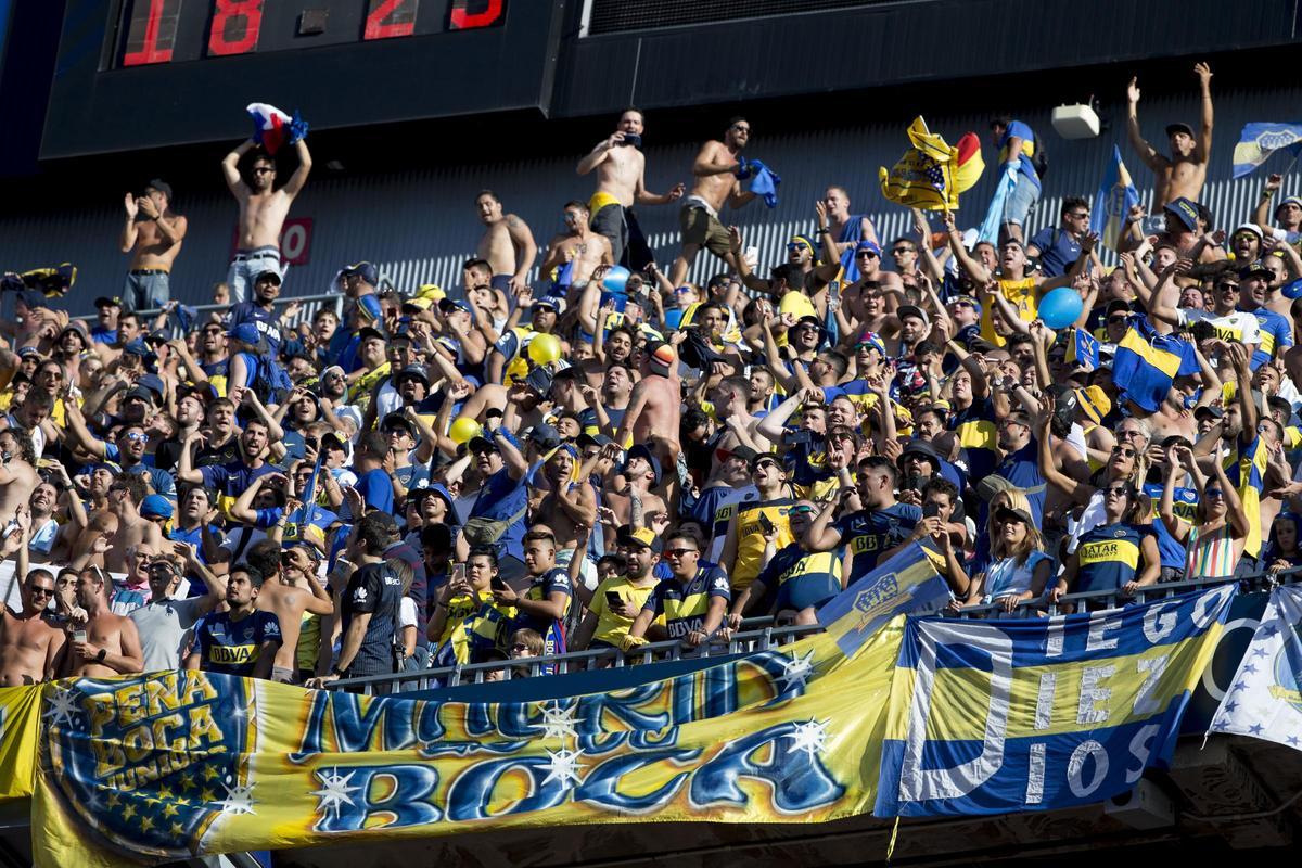 Afición de Boca Juniors en el Gamper de 2018