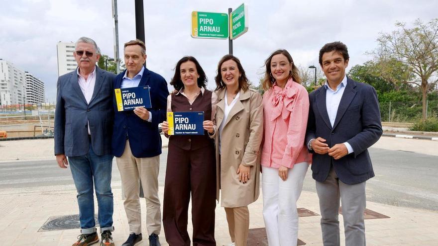 Así ha sido la inauguración de la calle Pipo Arnau: nadie ha querido faltar a la cita