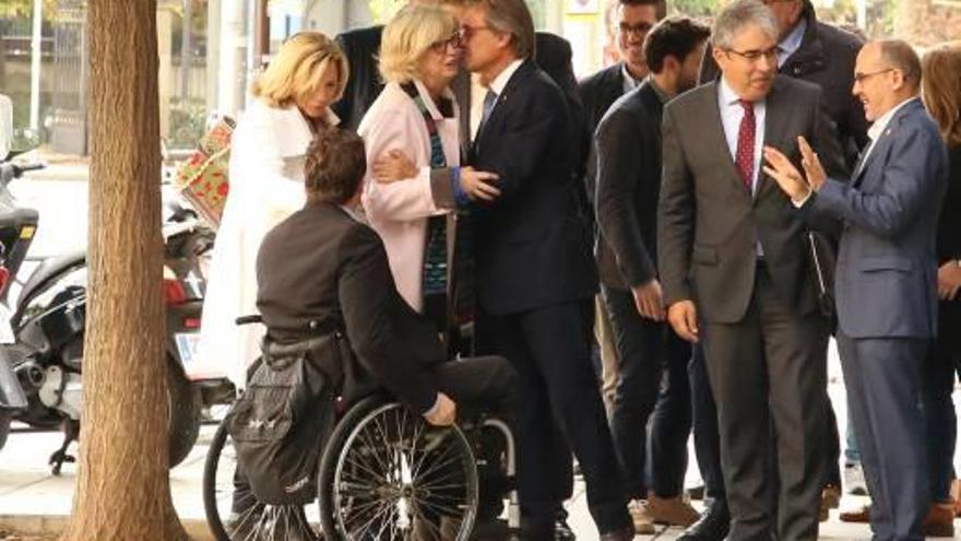 Artur Mas amb Irene Rigau, Francesc Homs, Joana Ortega i membres del PDeCAT