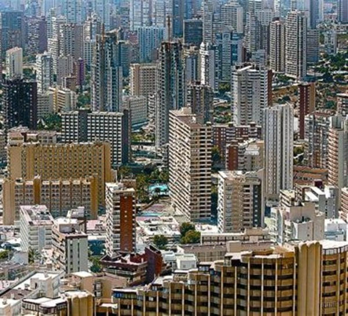 Aspecte de la ciutat costanera alacantina de Benidorm.