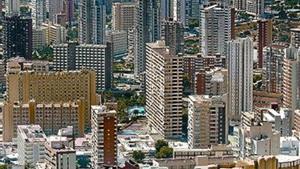 Aspecto de la ciudad costera alicantina de Benidorm.