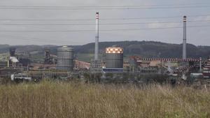 Instalaciones de Arcelor en Veriña.