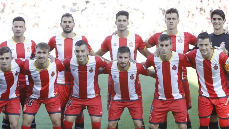 L&#039;onze titular del Girona que va derrotar el diumenge el Reial Madrid a Montilivi.