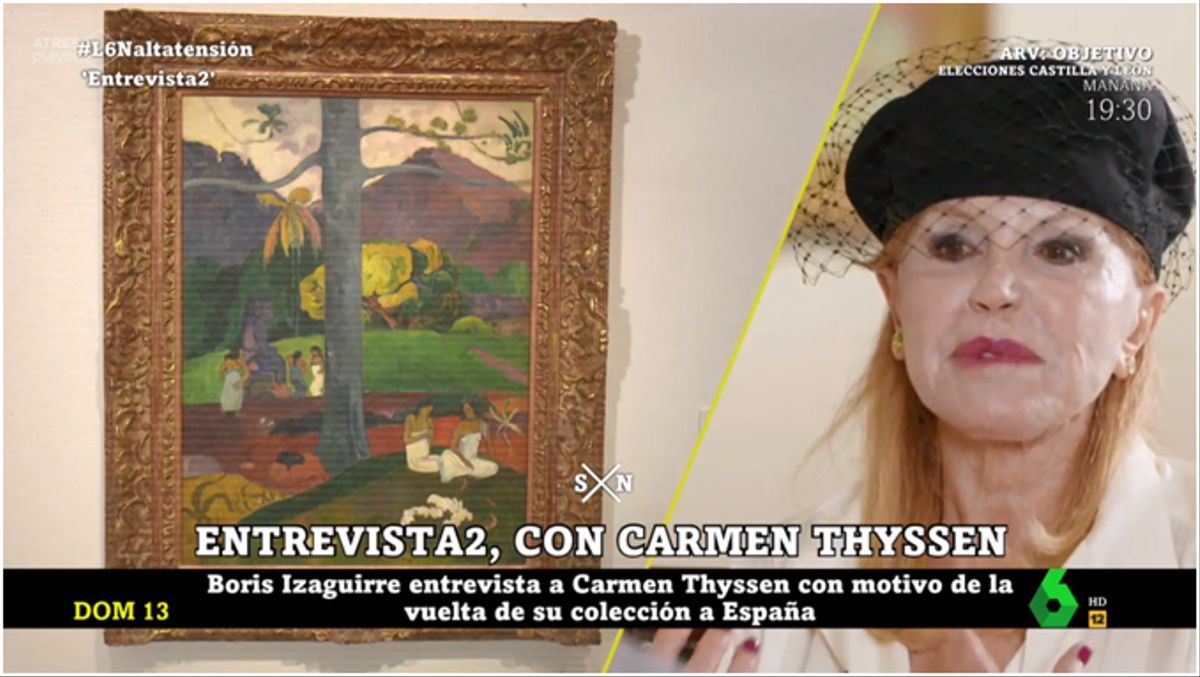 Carmen ‘Tita’ Thyssen (’La Sexta noche’).