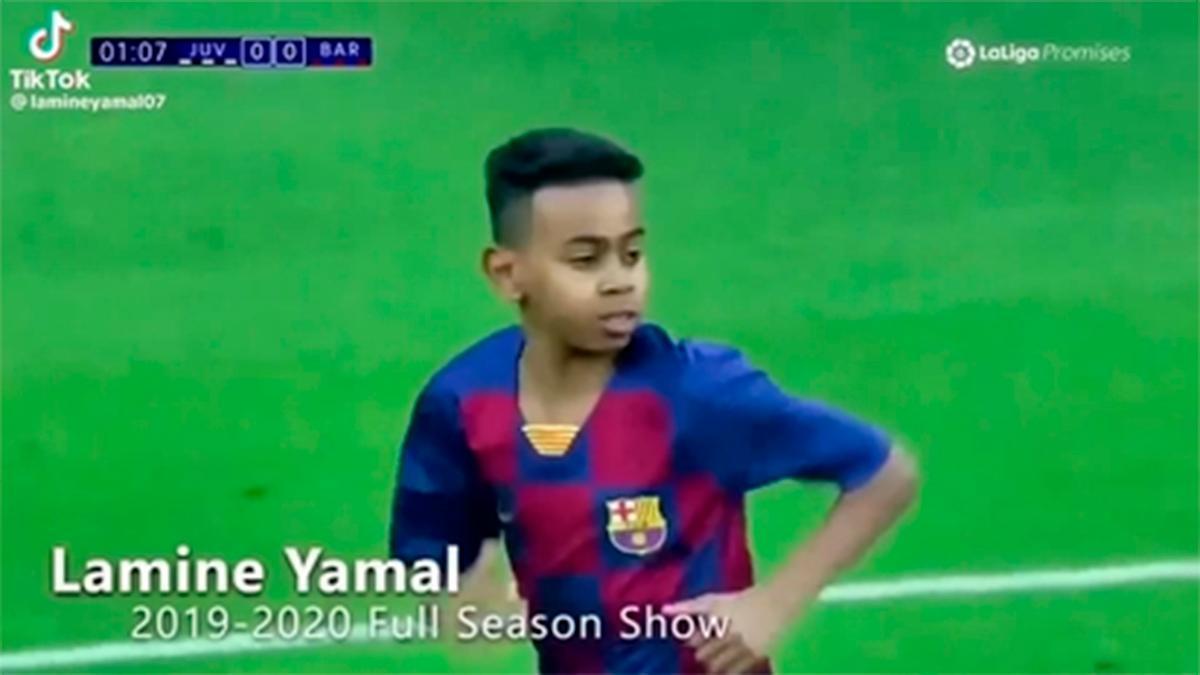 ¡El fútbol de Lamine Yamal con 12 años ya era una auténtica locura!