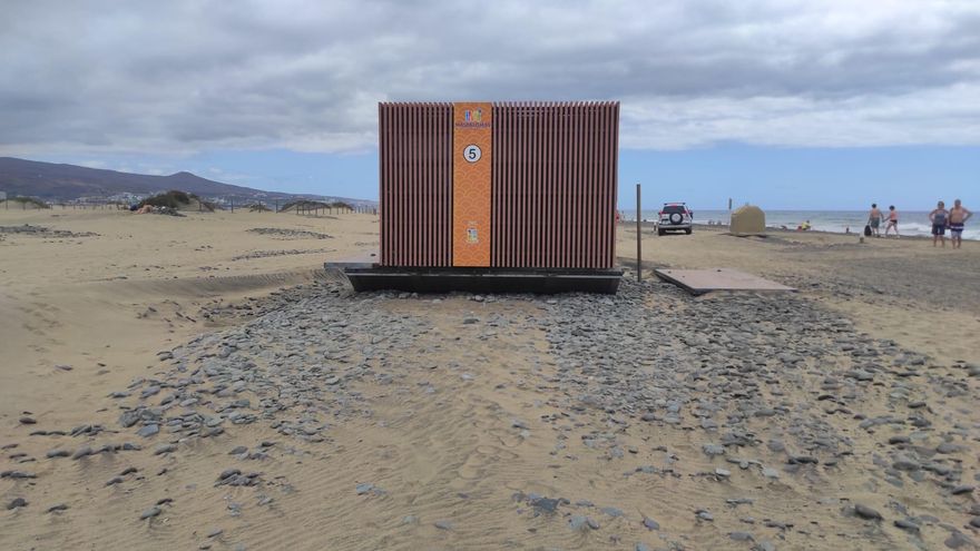 Quioscos de Playa del Inglés vandalizados