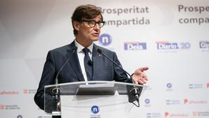 El presidente de la Generalitat, Salvador Illa, interviene durante un desayuno informativo, en el Hotel Lakua de Vitoria, a 19 de septiembre de 2025, en Vitoria-Gasteiz, Ãlava, PaÃ­s Vasco (EspaÃ±a). Durante el desayuno, el presidente de la Generalitat, ha compartido su modelo territorial. 19 SEPTIEMBRE 2025;CATALUÃA;DESAYUNO;VITORIA;ILLA;SALVADOR ILLA IÃ±aki Berasaluce / Europa Press 19/09/2025