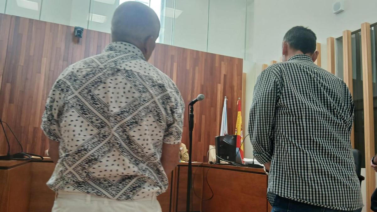 «Tielas», izq., y «Migallas», der., durante el juicio celebrado este miércoles.