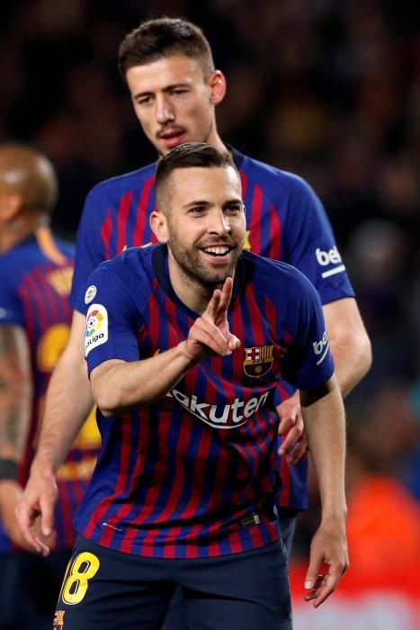 Jordi Alba. Jugador del Barcelona.