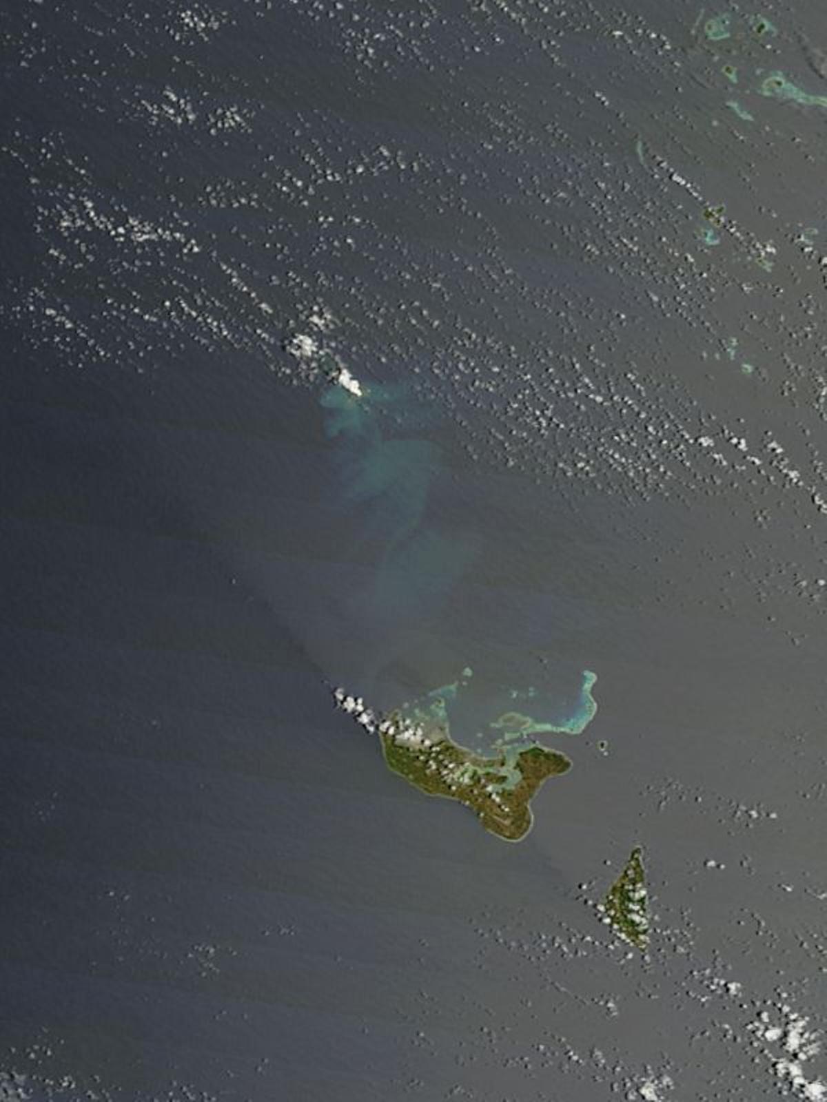 Vista aérea de Hunga Tonga