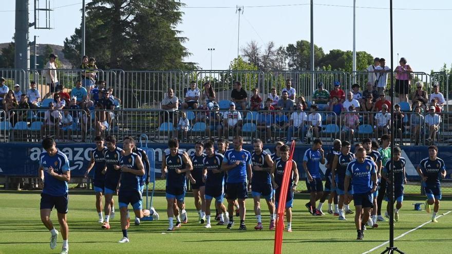 Francho no está en el entrenamiento a puertas abiertas del Real Zaragoza y su salida cada vez está más cerca