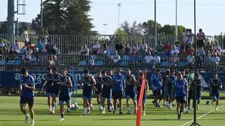 Francho no está en el entrenamiento a puertas abiertas del Real Zaragoza y su salida cada vez está más cerca