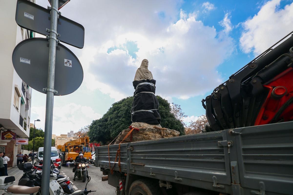 Galería: Todas las imagenes del traslado de la pagesa de Ibzia a su nueva ubicación