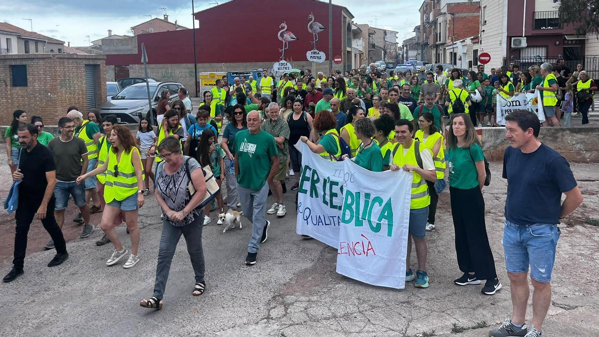 Un momento de la manifestación.