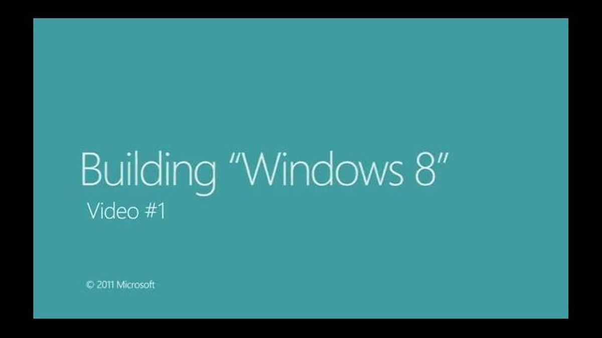 El primer vídeo amb les noves funcions de Windows 8.