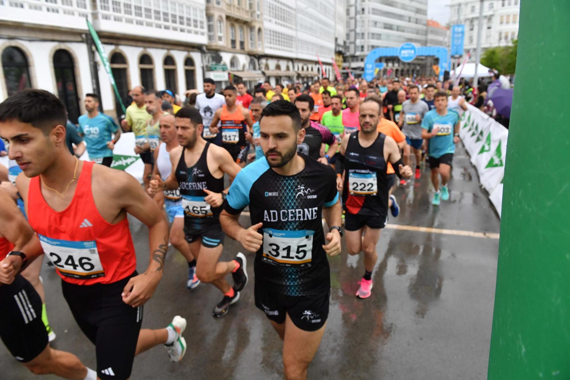 Carrera popular Coruña10: 2.186 corredores cruzaron la línea de meta
