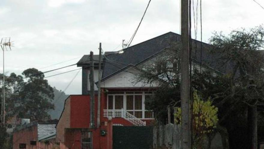 Uno de los clubes de alterne implicados en la operación, ubicado en la localidad de Porriño.  // G.P.