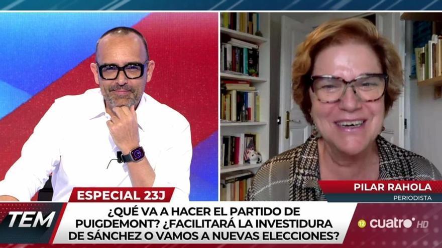 Pilar Rahola relata fil per randa el que vol Junts per fer president a Pedro Sánchez