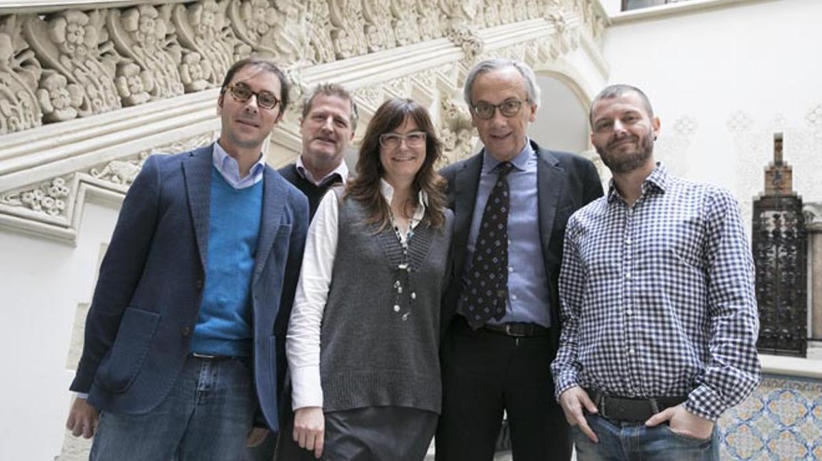 José Moltó, Beatriz Mothe, Christian Brandeer i Bonaventura Clotet, divendres passat a Barcelona.