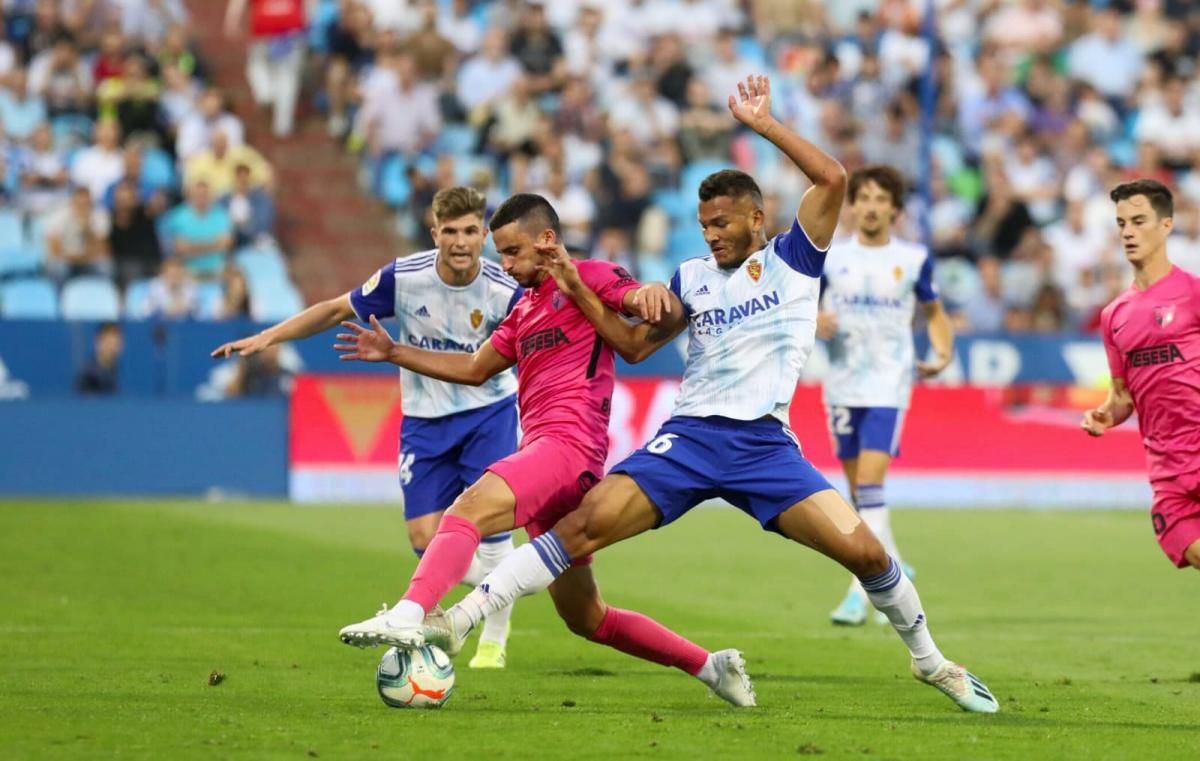 Partido del Real Zaragoza ante el Málaga