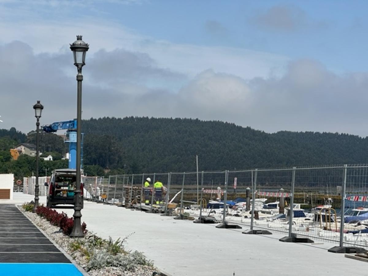En imágenes: las obras de la Dársena en Navia