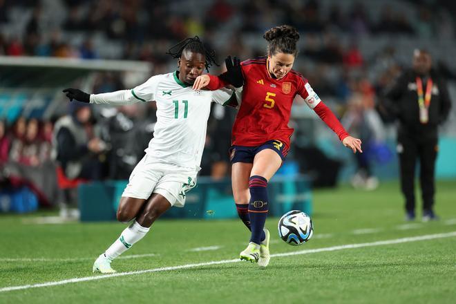 Ivana Andrés en el partido España - Zambia del Mundial Femenino de Fútbol de Nueva Zelanda 2023