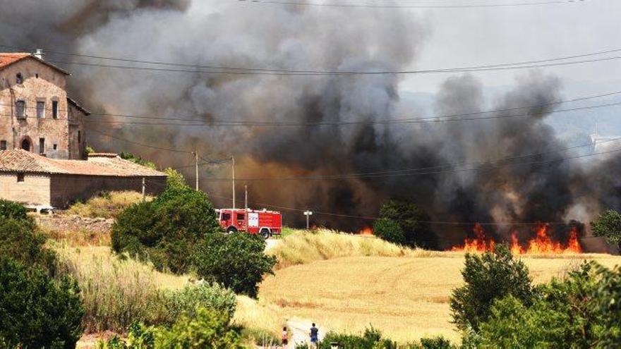 Incendi de Sant Fruitós de Bages del 22 de juny passat, que va ser causat per una burilla