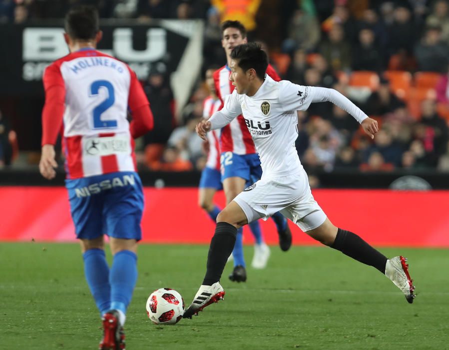 Valencia CF - Sporting de Gijón, en imágenes