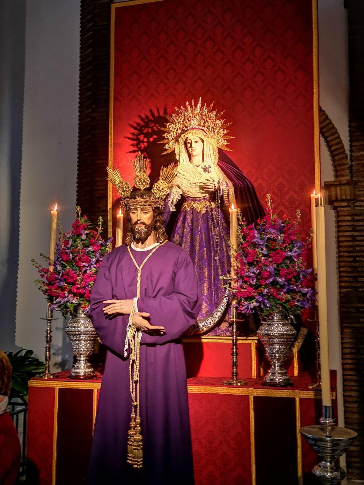 El Cristo y la Virgen de la cofradía del Calvario volverán a procesionar por las calles de Torremolinos.