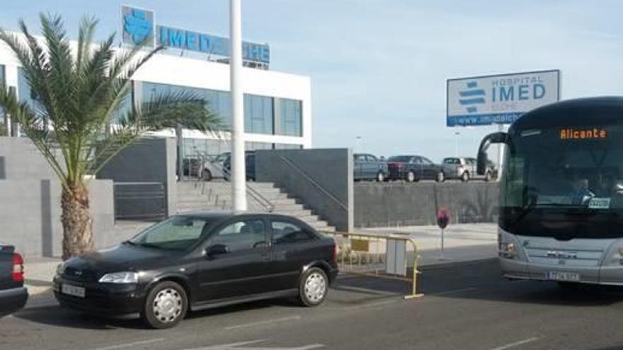 Las instalaciones del Hospital IMED de Elche, donde la doctora Ramón atendía a los pacientes.