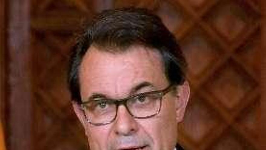 Artur Mas, ayer.  // Efe